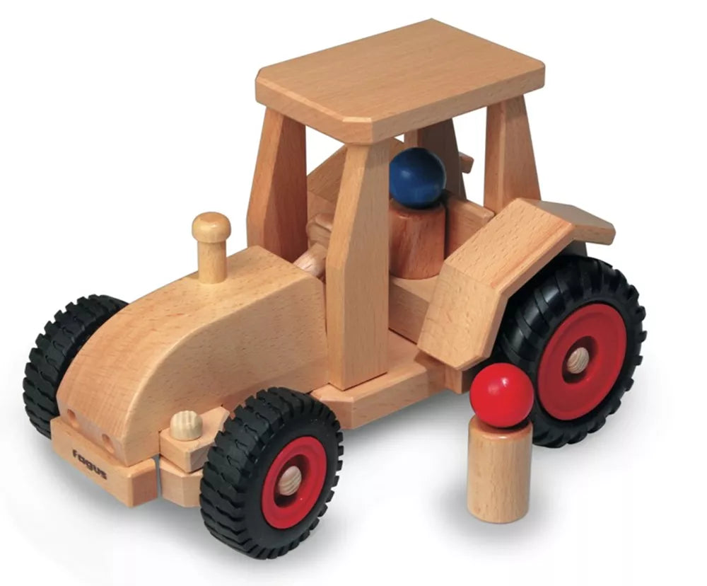 Stapelstein Toy Electronic Learning Tablets for Preschool LearningFagus houten tractor met kap F10.29 Stapelstein Toy Electronic Learning Tablets for Preschool LearningFagus houten tractor met kap F10.29