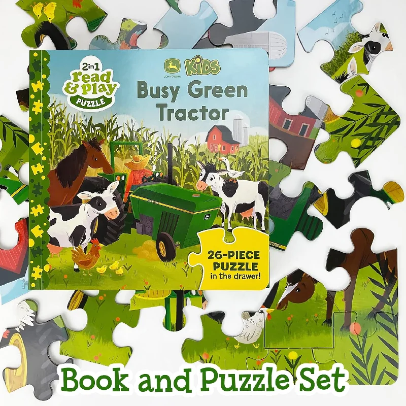 Sustainable Wooden Building Blocks in Geometric Shapes for Advanced ConstructionJohn Deere Busy Green Tractor 2-in-1 Read & Play Puzzle and Board Book for Toddlers and Preschoolers, Ages 2-5 (John Deere Kids: 2 in 1 Read & Play) Sustainable Wooden Building Blocks in Geometric Shapes for Advanced ConstructionJohn Deere Busy Green Tractor 2-in-1 Read & Play Puzzle and Board Book for Toddlers and Preschoolers, Ages 2-5 (John Deere Kids: 2 in 1 Read & Play)