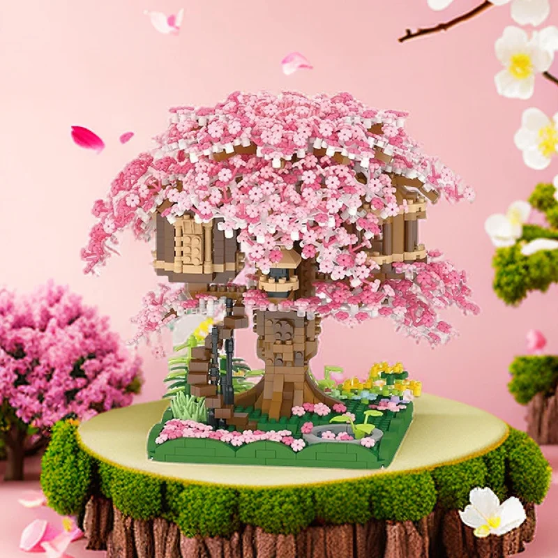 Eco - Friendly Wooden Building Blocks with a Castle - Building ThemeBuild-Your-Own Enchanting Cherry Blossom Treehouse Building Kit - 2008 pcs, Detailed Collectible Model - Perfect for Experienced Builders Eco - Friendly Wooden Building Blocks with a Castle - Building ThemeBuild-Your-Own Enchanting Cherry Blossom Treehouse Building Kit - 2008 pcs, Detailed Collectible Model - Perfect for Experienced Builders