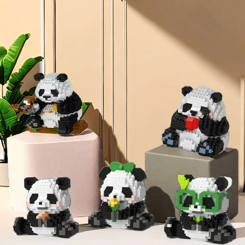 Hand - Sanded Interlocking Wooden Building Blocks for Easy Assembly and DisassemblyAdorable Pandas Nano Blocks Brick Set - Articulated Garden Swing and Detachable Panda Figures Hand - Sanded Interlocking Wooden Building Blocks for Easy Assembly and DisassemblyAdorable Pandas Nano Blocks Brick Set - Articulated Garden Swing and Detachable Panda Figures