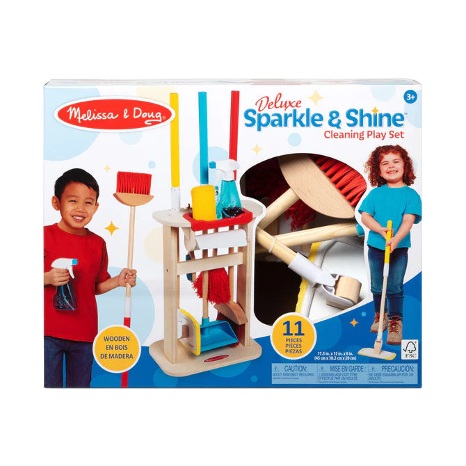 Natural Finish Wooden Building Blocks with a Carry - Case for Easy StorageDeluxe Sparkle & Shine Cleaning Set Natural Finish Wooden Building Blocks with a Carry - Case for Easy StorageDeluxe Sparkle & Shine Cleaning Set