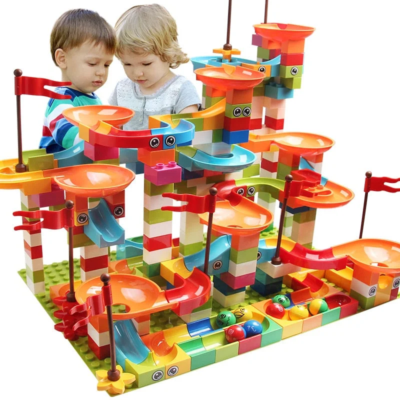 Solid Wood Educational Building Blocks for Developing Spatial Skills in Kids77-308PCS Marble Race Run Big Block Compatible city Building Blocks Funnel Slide Blocks DIY Big Bricks Toys For Children gift Solid Wood Educational Building Blocks for Developing Spatial Skills in Kids77-308PCS Marble Race Run Big Block Compatible city Building Blocks Funnel Slide Blocks DIY Big Bricks Toys For Children gift