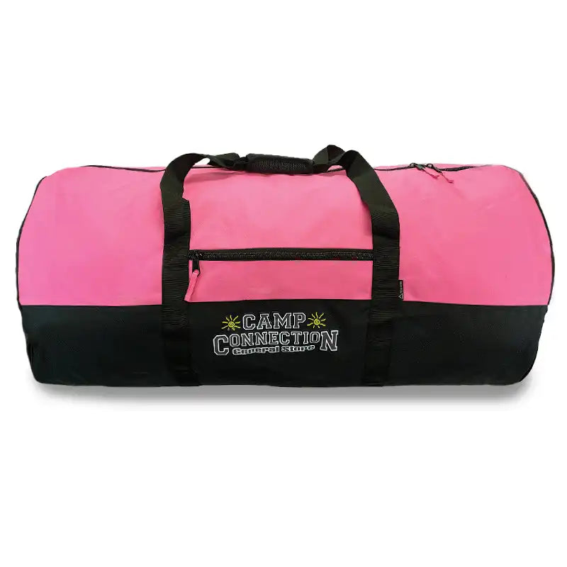 Duffel Bag with a Padded and Adjustable Shoulder Strap in Gray for Comfortable CarryingDouble-Tough Duffel 40 - LE Pink