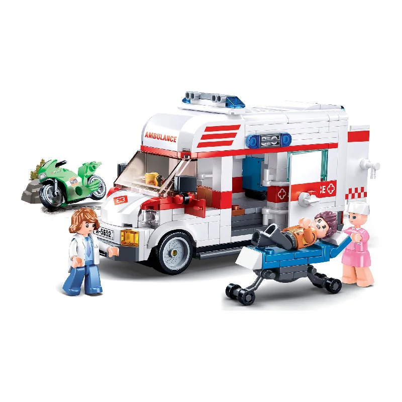 Eco - Conscious Solid Wood Building Blocks with a Nature - Inspired Pattern SetPlayzu By Sluban Large Size Ambulance Building Blocks Toys || 6years to 12years Eco - Conscious Solid Wood Building Blocks with a Nature - Inspired Pattern SetPlayzu By Sluban Large Size Ambulance Building Blocks Toys || 6years to 12years