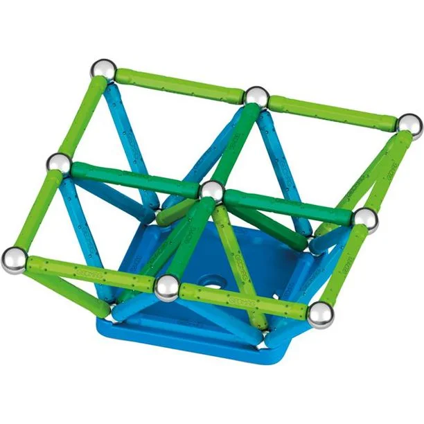 Eco - Friendly Wooden Building Blocks with a Castle - Building ThemeGeomag Green Line Colors - 60 Piece Eco - Friendly Wooden Building Blocks with a Castle - Building ThemeGeomag Green Line Colors - 60 Piece