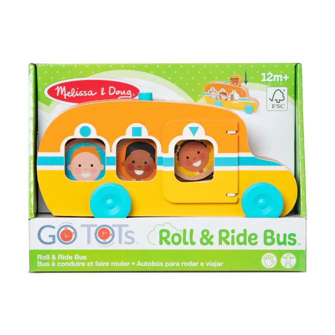 Hand - Made Wooden Building Blocks with a Transportation - Themed CollectionGO Tots Roll & Ride Bus Hand - Made Wooden Building Blocks with a Transportation - Themed CollectionGO Tots Roll & Ride Bus