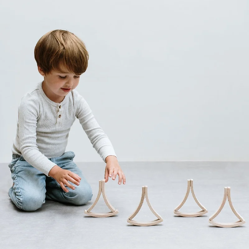 Natural Finish Wooden Building Blocks with a Carry - Case for Easy StorageABEL blocks mini 12 Natural Finish Wooden Building Blocks with a Carry - Case for Easy StorageABEL blocks mini 12