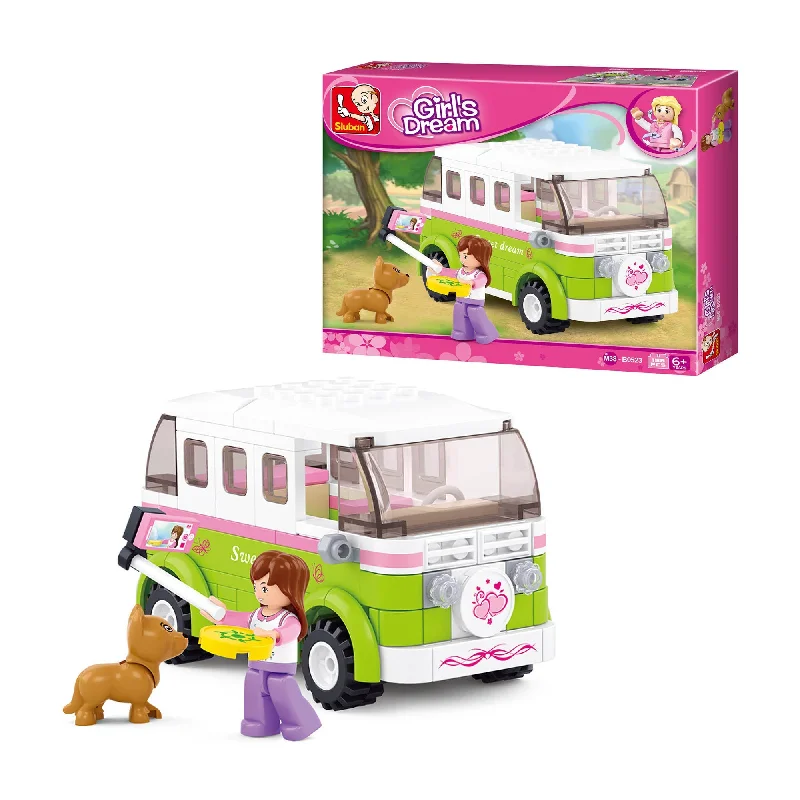 Sustainable Wooden Building Blocks in Geometric Shapes for Advanced ConstructionPlayzu By Sluban Touring Wagon || 6years to 14years Sustainable Wooden Building Blocks in Geometric Shapes for Advanced ConstructionPlayzu By Sluban Touring Wagon || 6years to 14years