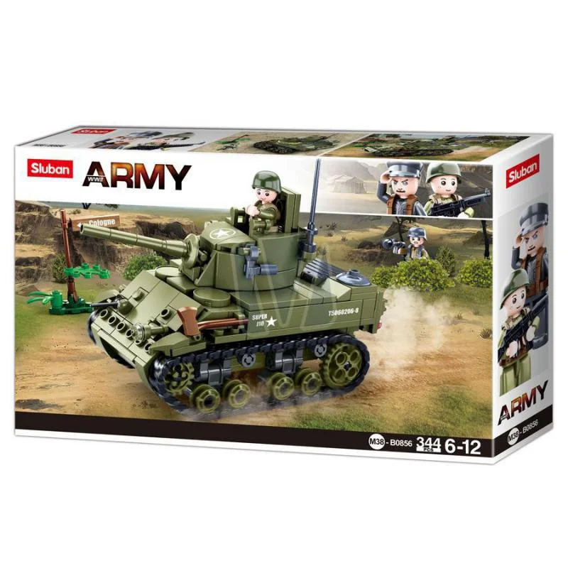 High - Grade Solid Wooden Building Blocks with a Puzzle - Solving FeatureSLUBAN M5 LIGHT TANK B0856 High - Grade Solid Wooden Building Blocks with a Puzzle - Solving FeatureSLUBAN M5 LIGHT TANK B0856