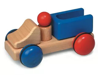 Environmentally - Friendly Stapelstein Toy Recycled Plastic TrucksFagus houten mini-vrachtauto F12.01 Environmentally - Friendly Stapelstein Toy Recycled Plastic TrucksFagus houten mini-vrachtauto F12.01
