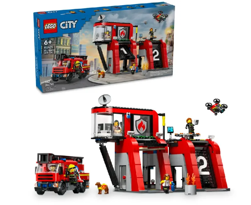 Hand - Sanded Interlocking Wooden Building Blocks for Easy Assembly and DisassemblyFire Station with Fire Truck Hand - Sanded Interlocking Wooden Building Blocks for Easy Assembly and DisassemblyFire Station with Fire Truck