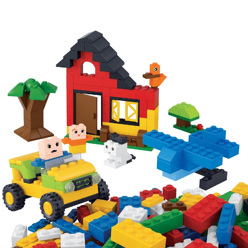 Hand - Painted Wooden Building Blocks in a Farmyard Animal DesignPlayzu By Sluban Kiddy Bricks Building Blocks Toys || 6years to 12years Hand - Painted Wooden Building Blocks in a Farmyard Animal DesignPlayzu By Sluban Kiddy Bricks Building Blocks Toys || 6years to 12years