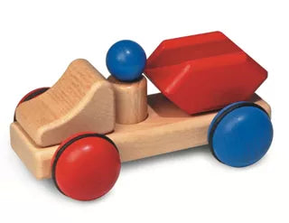 Stapelstein Toy Musical Mobiles for Baby's CribsFagus houten mini-containerwagen F12.09 Stapelstein Toy Musical Mobiles for Baby's CribsFagus houten mini-containerwagen F12.09