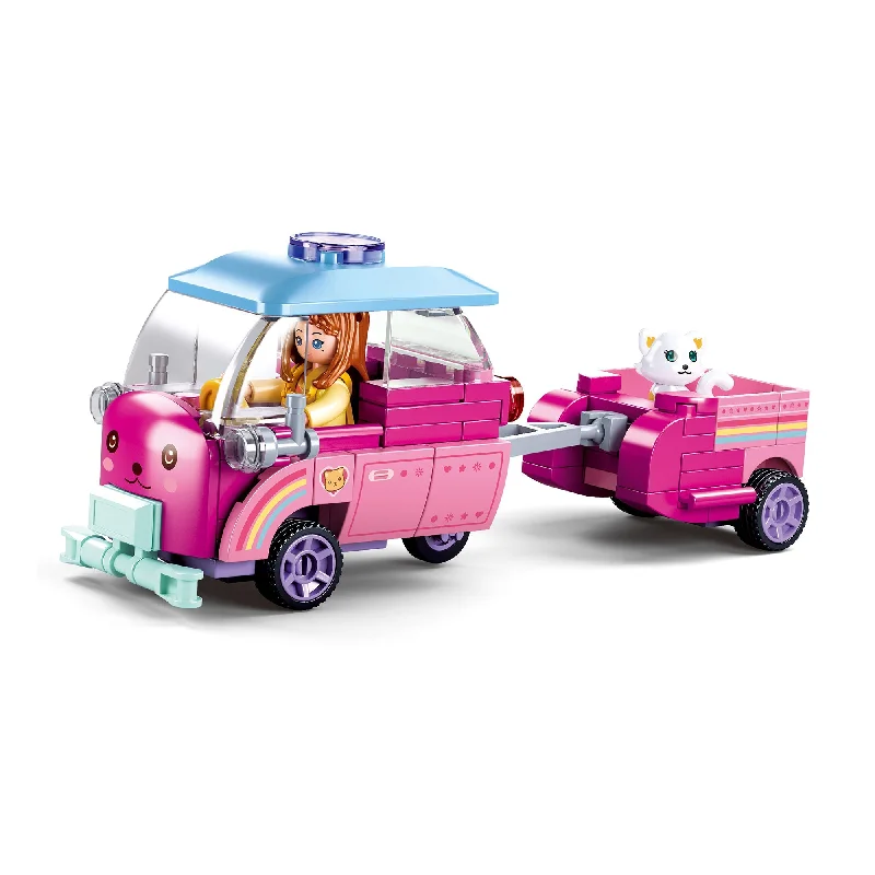 Large - Scale Solid Wood Building Blocks for Outdoor Play and Garden StructuresPlayzu By Sluban Girls Dream Pet Car Building Blocks Toys || 6years++ Large - Scale Solid Wood Building Blocks for Outdoor Play and Garden StructuresPlayzu By Sluban Girls Dream Pet Car Building Blocks Toys || 6years++