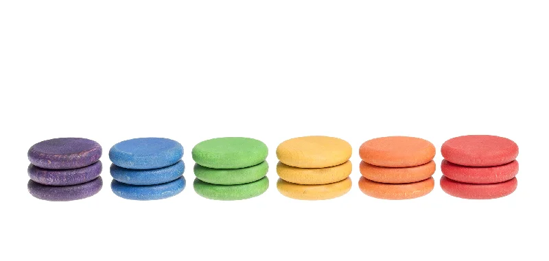 Environmentally - Friendly Stapelstein Toy Recycled Plastic TrucksGrapat 18 coins (6 colors) Environmentally - Friendly Stapelstein Toy Recycled Plastic TrucksGrapat 18 coins (6 colors)