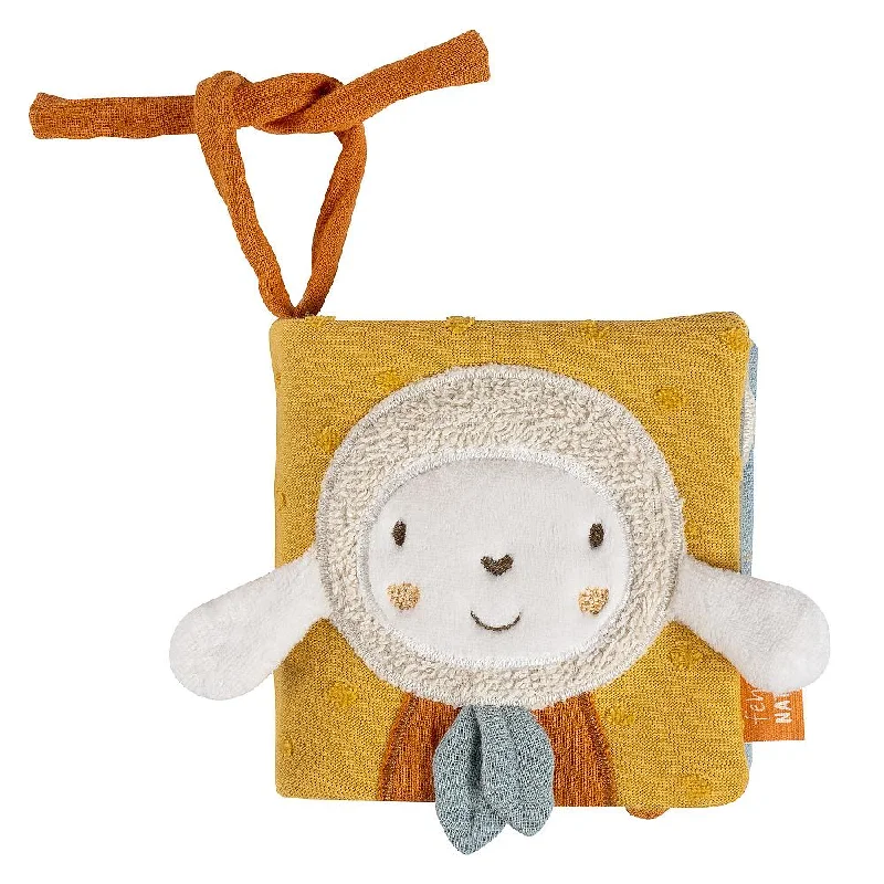 Soft and Cuddly Stapelstein Toy Plush Dolls for Baby GirlsFehn soft book sheep yellow Soft and Cuddly Stapelstein Toy Plush Dolls for Baby GirlsFehn soft book sheep yellow