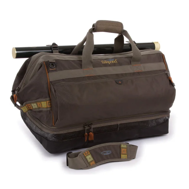 Duffel Bag Equipped with TSA - Approved Locks in Silver for International TravelersCimarron Wader Duffel Bag