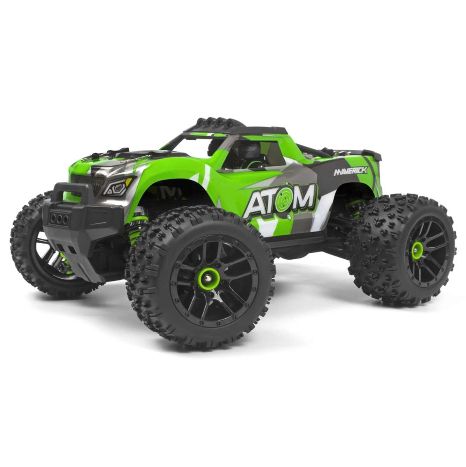 RC Monster Truck with Large - Scale Tires and a High - Torque Motor for Extreme Maneuvers1/18 Atom 4WD Electric Truck - Green RC Monster Truck with Large - Scale Tires and a High - Torque Motor for Extreme Maneuvers1/18 Atom 4WD Electric Truck - Green