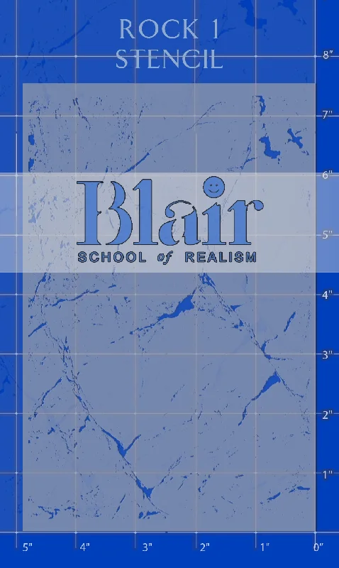 Sustainable Wooden Palette with Deep Wells for Mixing Acrylic PaintsBlair Stencil - Rock structure stencil Sustainable Wooden Palette with Deep Wells for Mixing Acrylic PaintsBlair Stencil - Rock structure stencil