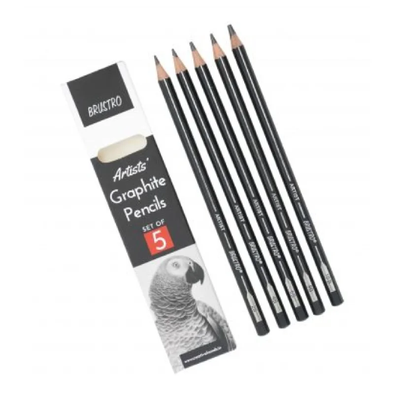 Brustro Artists Graphite Pencils-Set of 5
