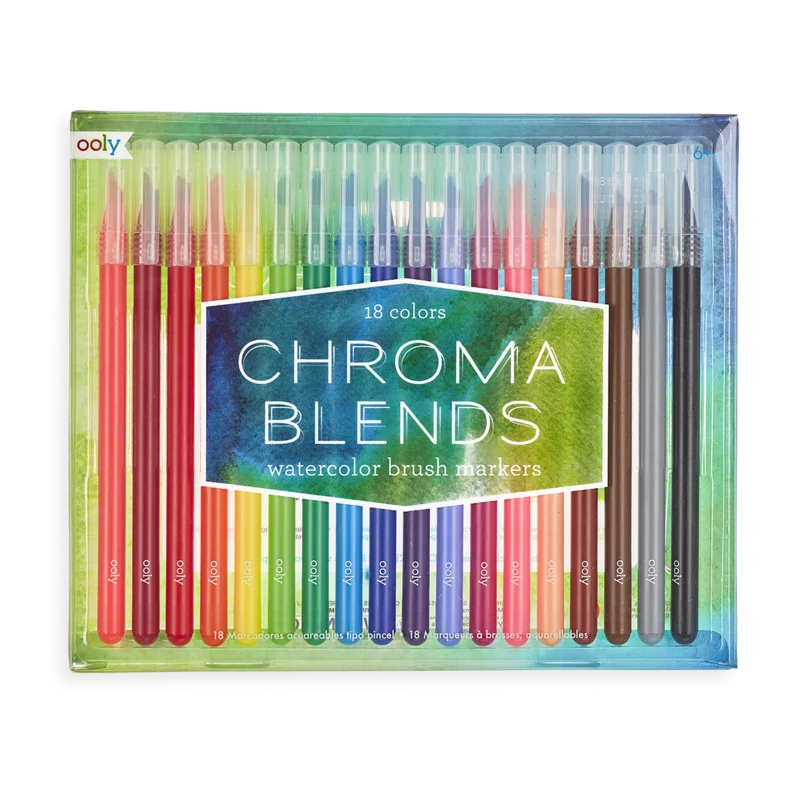 Wooden Craft Knife Handles with Replaceable Blades for Precision CutsChroma Blends Watercolor Brush Markers - Set of 18 Wooden Craft Knife Handles with Replaceable Blades for Precision CutsChroma Blends Watercolor Brush Markers - Set of 18