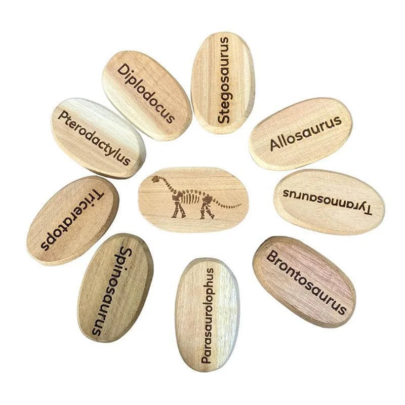 Natural Wood Jigsaw Puzzle of a Scenic Landscape for Relaxing HobbiesDinosaur Stones Set of 10 Natural Wood Jigsaw Puzzle of a Scenic Landscape for Relaxing HobbiesDinosaur Stones Set of 10