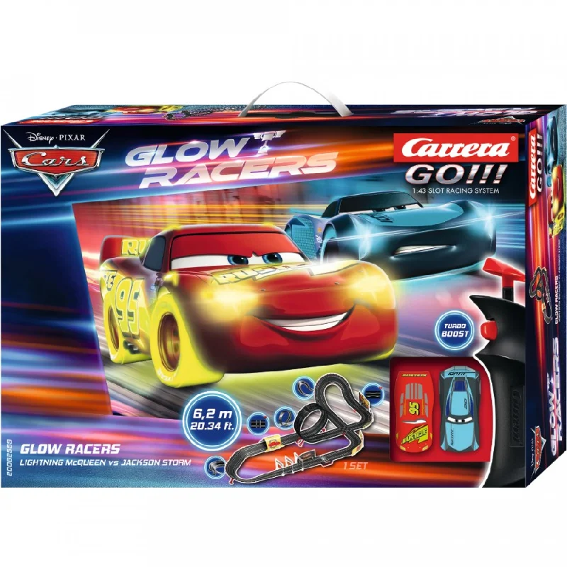 1:18 Scale Die - Cast Model of a 1969 Chevrolet Camaro SS with Opening Doors and HoodDisney Cars Glow Racers 1:18 Scale Die - Cast Model of a 1969 Chevrolet Camaro SS with Opening Doors and HoodDisney Cars Glow Racers