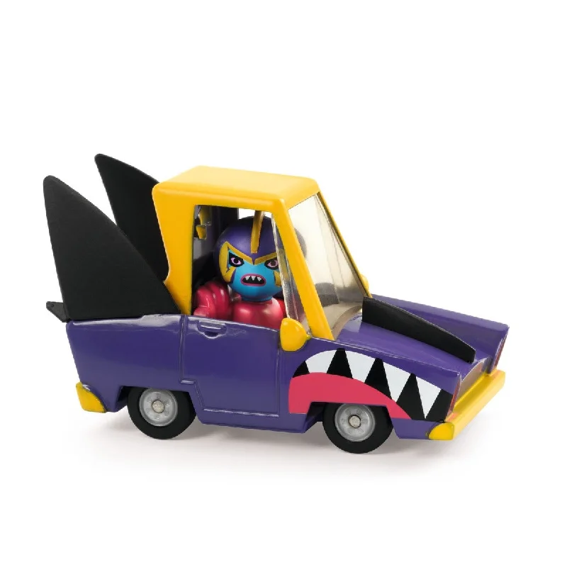 Radio - Controlled Drift Car with Adjustable Suspension and High - Grip TiresDjeco Crazy Motors - Shark N’Go Radio - Controlled Drift Car with Adjustable Suspension and High - Grip TiresDjeco Crazy Motors - Shark N’Go