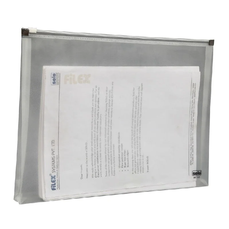 Solo Document Bag-Zipper Closure