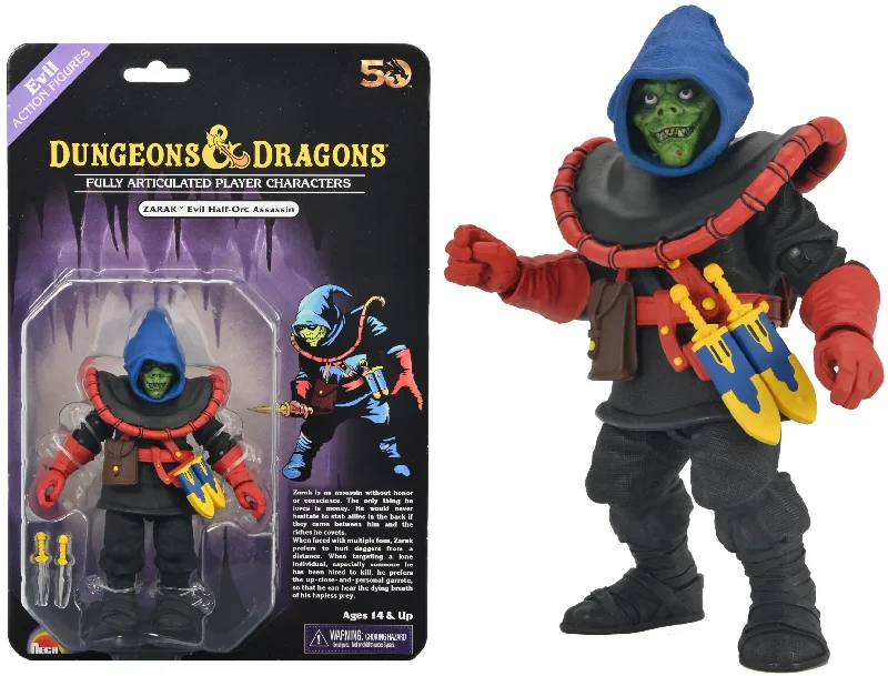 Harry Potter Harry Potter Action Figure with Hogwarts Robe and WandDungeons & Dragons Action Figure 50th Anniversary Zarak 7” Scale Action Figure - NECA Harry Potter Harry Potter Action Figure with Hogwarts Robe and WandDungeons & Dragons Action Figure 50th Anniversary Zarak 7” Scale Action Figure - NECA