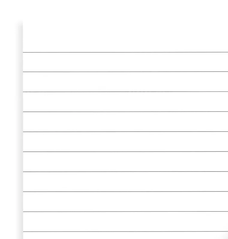 Filofax White Lined A5 Notepad