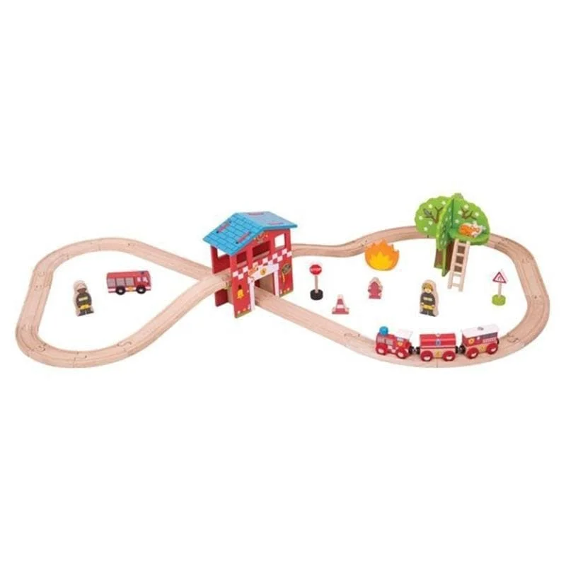 Natural Wood Jigsaw Puzzle of a Scenic Landscape for Relaxing HobbiesFire Station Train Set Natural Wood Jigsaw Puzzle of a Scenic Landscape for Relaxing HobbiesFire Station Train Set