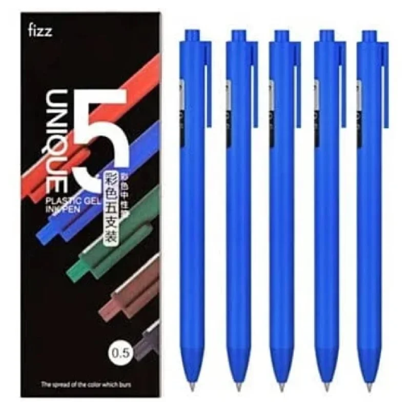 Fizz Gel Ink Pens 0.5mm-Set Of 5