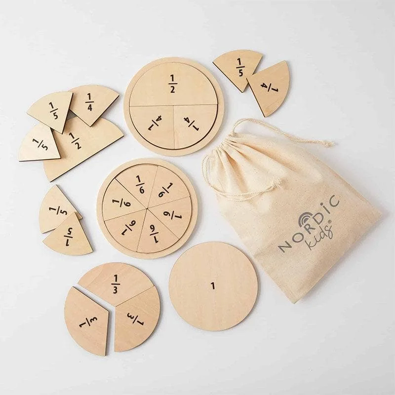 Hand - Carved Wooden Alphabet Blocks for Early Learning and Toddler DevelopmentFraction Fun Puzzle Hand - Carved Wooden Alphabet Blocks for Early Learning and Toddler DevelopmentFraction Fun Puzzle