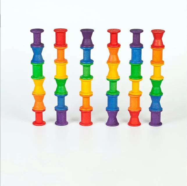 Handmade Wooden ABC Puzzle with Raised Letters for Tactile Learning ExperienceGrapat coloured spools 36 pcs Handmade Wooden ABC Puzzle with Raised Letters for Tactile Learning ExperienceGrapat coloured spools 36 pcs