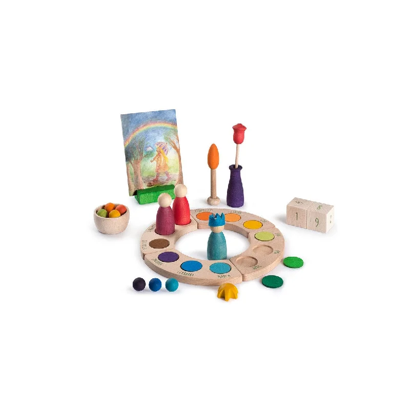 Hand - Painted Wooden Animal Figurines Set for Nursery Decor and Pretend PlayGrapat your day Hand - Painted Wooden Animal Figurines Set for Nursery Decor and Pretend PlayGrapat your day