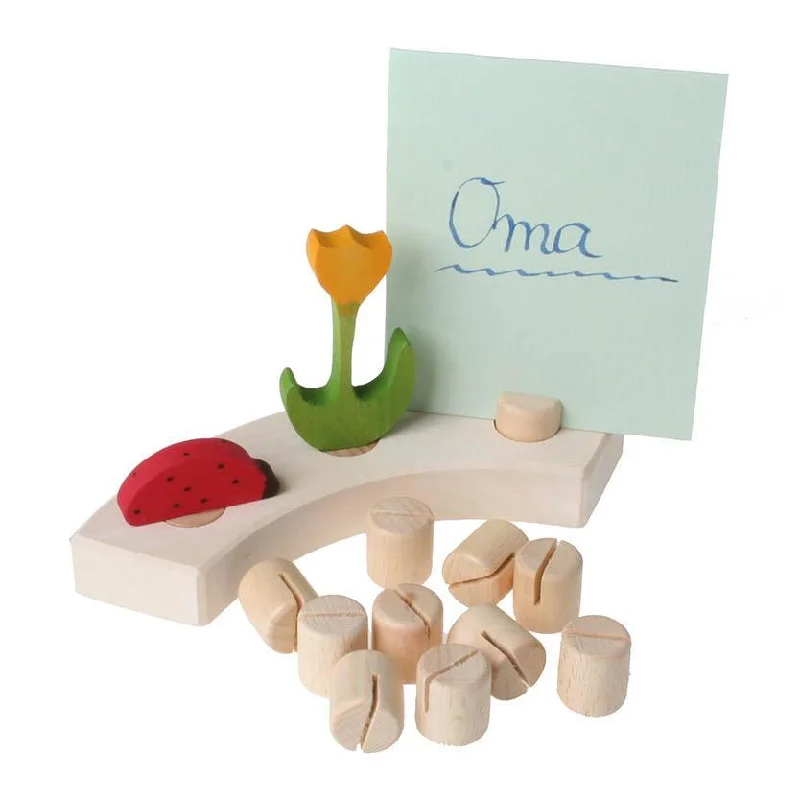 Solid Wood Stacking Cups with Different Sizes for Sensory Play and Motor SkillsGrimm's birthday ring deco picture holder Solid Wood Stacking Cups with Different Sizes for Sensory Play and Motor SkillsGrimm's birthday ring deco picture holder