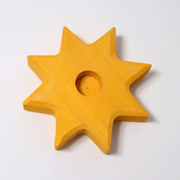 Hand - Painted Wooden Animal Figurines Set for Nursery Decor and Pretend PlayGrimm's deco holder - small yellow star Hand - Painted Wooden Animal Figurines Set for Nursery Decor and Pretend PlayGrimm's deco holder - small yellow star