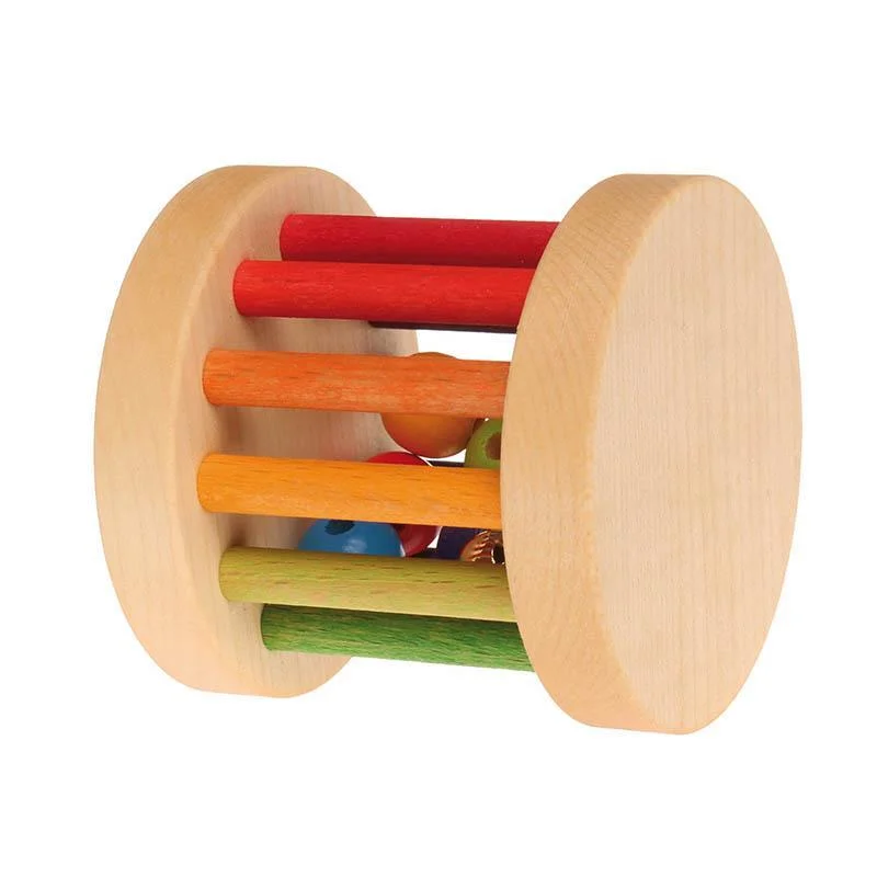 Solid Wood Construction Toy Set with Nuts, Bolts, and Tools for DIY ProjectsGrimm's mini rolling wheel with bells - rainbow Solid Wood Construction Toy Set with Nuts, Bolts, and Tools for DIY ProjectsGrimm's mini rolling wheel with bells - rainbow