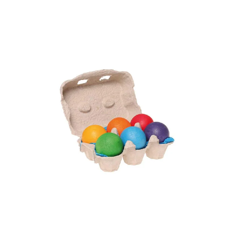 Hand - Carved Wooden Alphabet Blocks for Early Learning and Toddler DevelopmentGrimm's small rainbow balls, 6 pcs Hand - Carved Wooden Alphabet Blocks for Early Learning and Toddler DevelopmentGrimm's small rainbow balls, 6 pcs