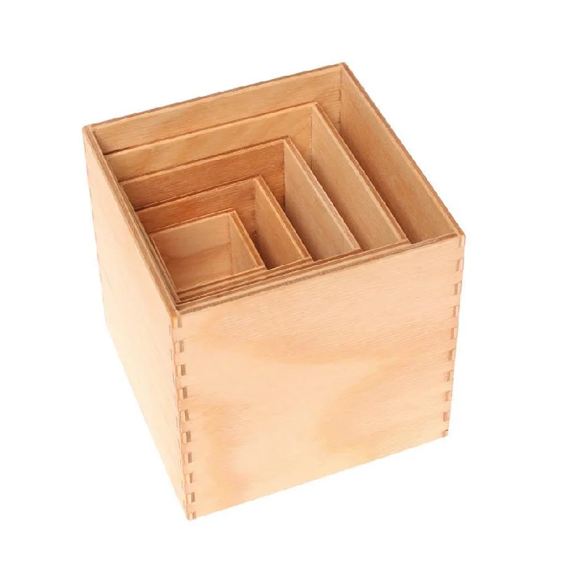 Wooden Toy Truck with Detachable Trailer for Imaginative Play and Cargo TransportGrimm's small stacking boxes - natural Wooden Toy Truck with Detachable Trailer for Imaginative Play and Cargo TransportGrimm's small stacking boxes - natural