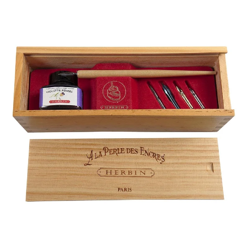 Jacques Herbin Writing Set Violette Pensee