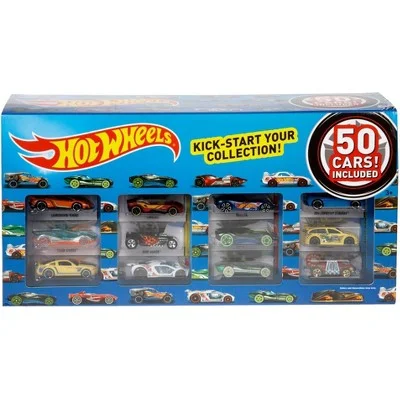 Jurassic World Tyrannosaurus Rex Action Figure with Moving Jaws and Realistic TextureHot Wheels 50 Car Pack Jurassic World Tyrannosaurus Rex Action Figure with Moving Jaws and Realistic TextureHot Wheels 50 Car Pack