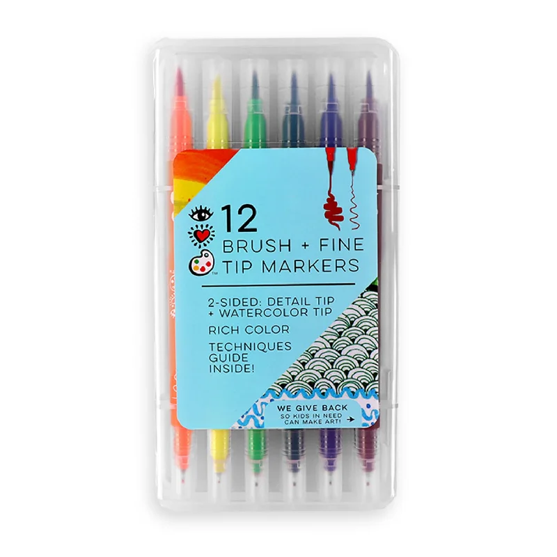 Natural Finish Wooden Scroll Bars for Displaying Traditional Chinese PaintingsiHeart Art 12 Brush Tip & Fine Tip Markers Natural Finish Wooden Scroll Bars for Displaying Traditional Chinese PaintingsiHeart Art 12 Brush Tip & Fine Tip Markers