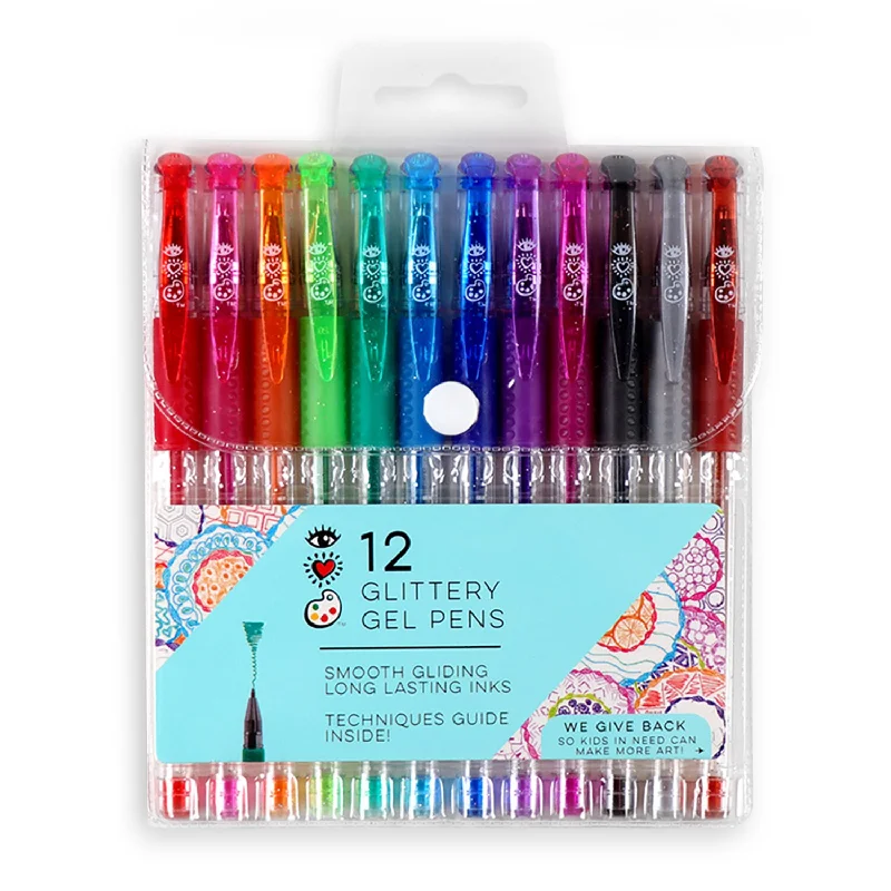 Natural Finish Wooden Picture Frames for Displaying Hand - Painted ArtworksiHeart Art 12 Glitter Gel Pens Natural Finish Wooden Picture Frames for Displaying Hand - Painted ArtworksiHeart Art 12 Glitter Gel Pens