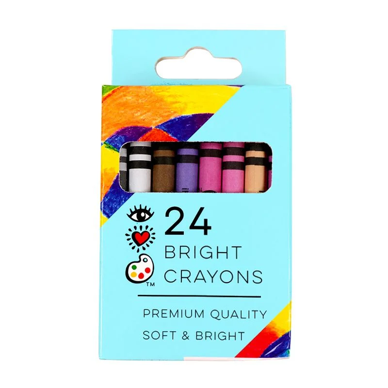 Solid Wood Pencil Boxes with Dividers for Organizing Art SuppliesiHeart Art 24 Bright Crayons Solid Wood Pencil Boxes with Dividers for Organizing Art SuppliesiHeart Art 24 Bright Crayons