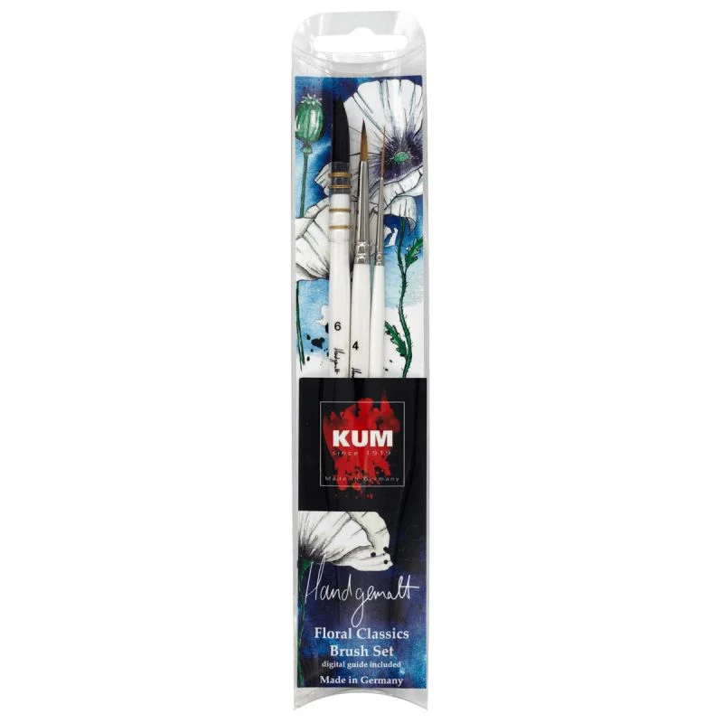 Kum Handgemalt Floral Classics Watercolour Brush Set