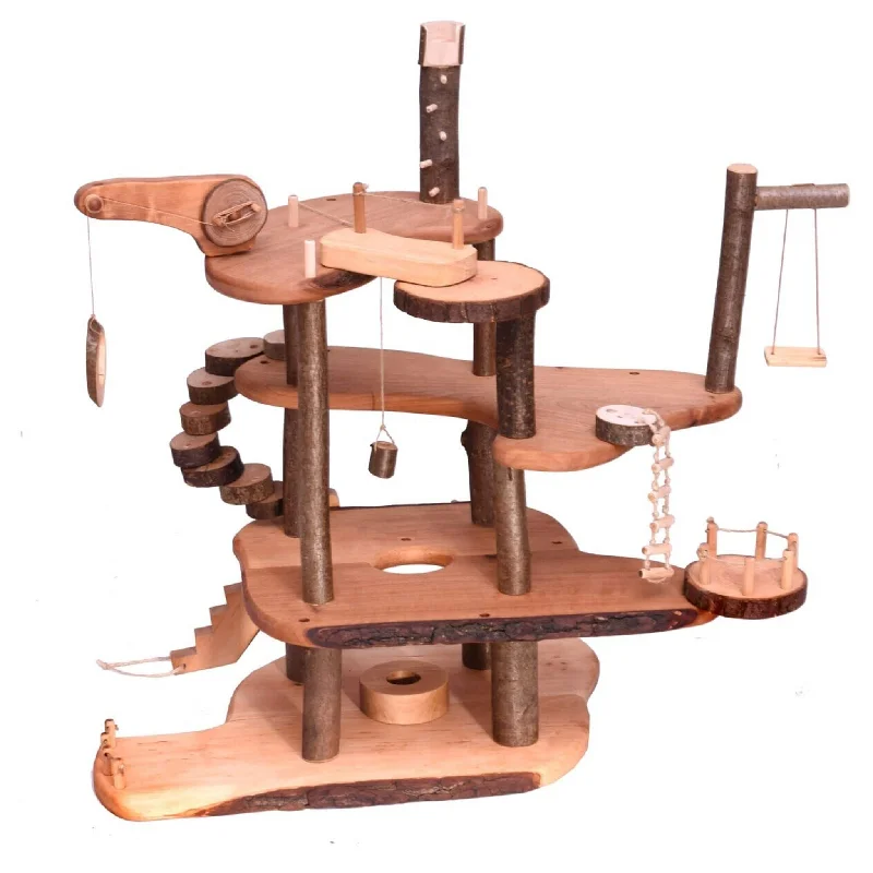 Sustainable Wood Marble Run Set with Multiple Tracks and Marble StorageLarge Wooden Branch Fairy Tree House Sustainable Wood Marble Run Set with Multiple Tracks and Marble StorageLarge Wooden Branch Fairy Tree House