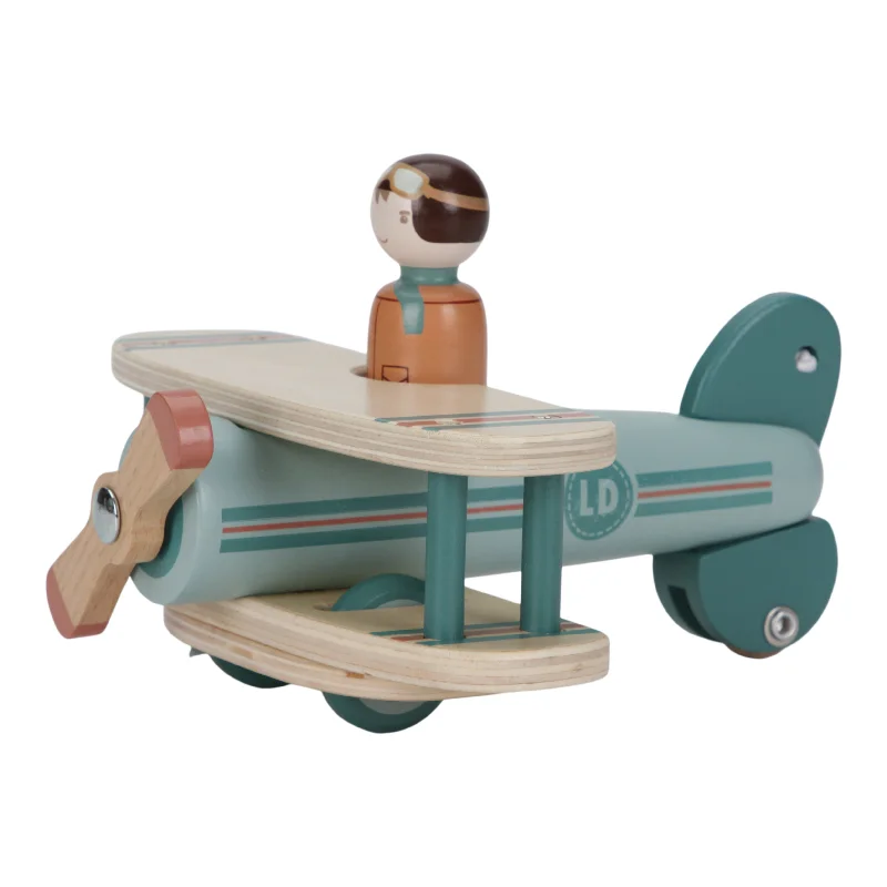 Sustainable Wood Marble Run Set with Multiple Tracks and Marble StorageLittle Dutch Toy Airplane Sustainable Wood Marble Run Set with Multiple Tracks and Marble StorageLittle Dutch Toy Airplane