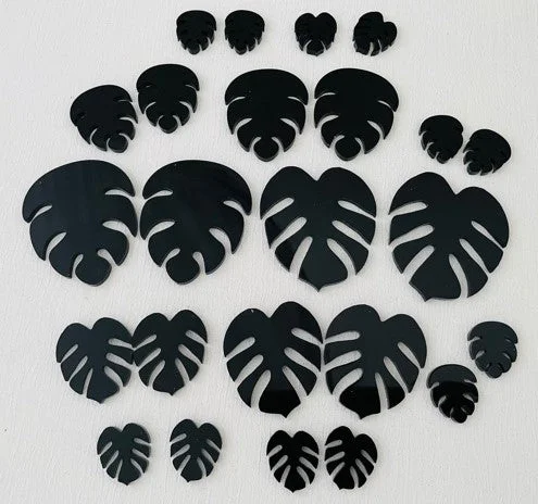 Hand - Carved Wooden Stencils for Intricate Patterns in Handicraft ProjectsMold Making Acrylic Blanks - 24PC Monstera Leaf Hand - Carved Wooden Stencils for Intricate Patterns in Handicraft ProjectsMold Making Acrylic Blanks - 24PC Monstera Leaf